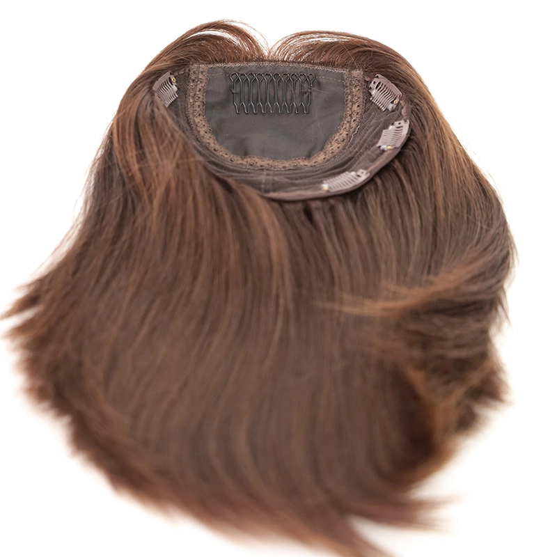 color 4 silk hair topper Jewish sheitel natural color wholesale YR009
